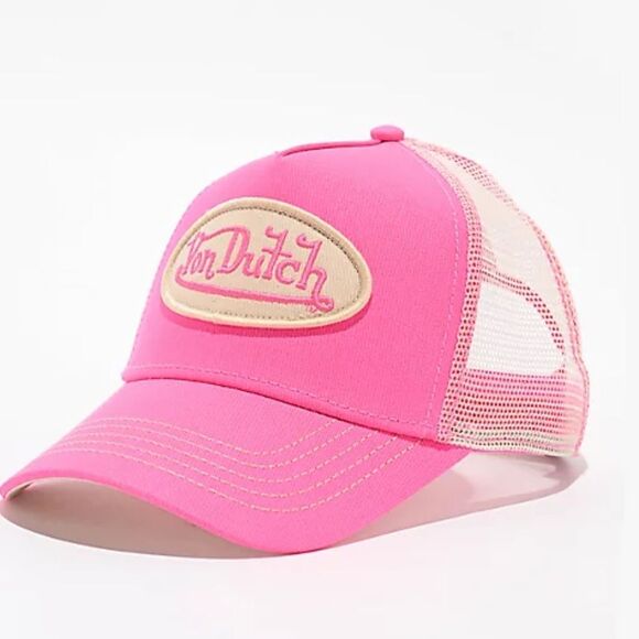 Von Dutch Accessories - Von Dutch Stable Pink Trucker Hat